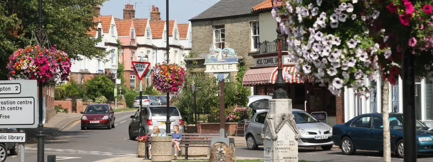 Acle village centre, Norfolk