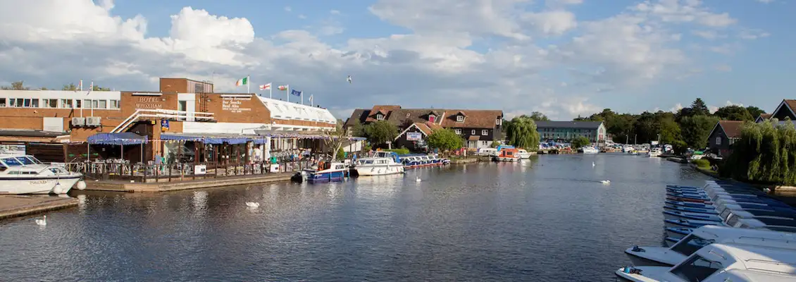 Wroxham on the Norfolk Broads